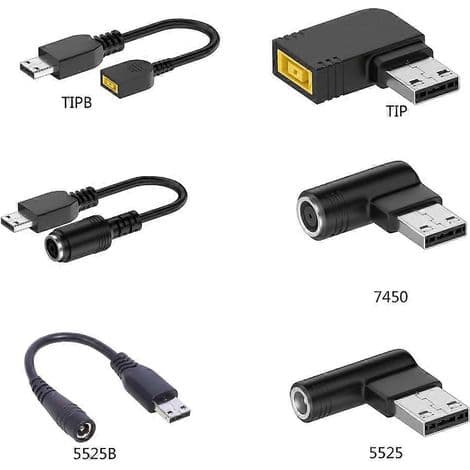 MSI USB strømkabel med 3,5 mm DC-stik til bærbare computere - 5,5x2,5 mm