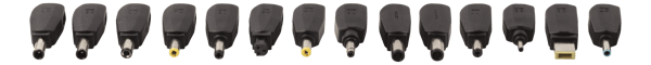 Bærbar oplader, 15-20 V, 8 A, 120 W, LED-display, sort