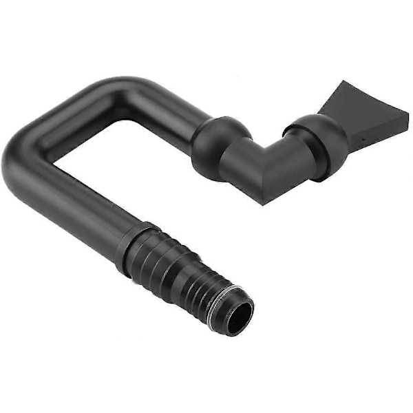 Plast Anknäbbsmunstycke Akvarium U-pip Munstycke Flexibelt Fritt Roterande Munstycke Akvariumpumpsmunstycke (svart) (1st)