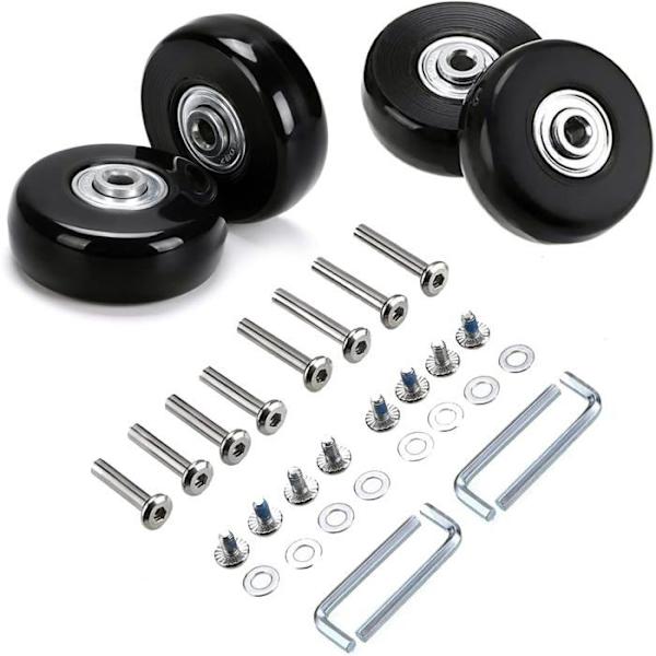 Hjul - Universal - 50 mm - Gummi - Svängbart - 2-pack