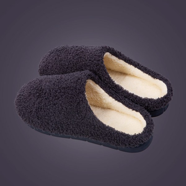 Plush cotton slippers winter thick-soled warm slippers indoor non-slip household men's 44-45 jbk