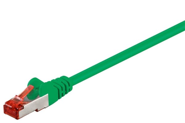 Patchkabel CAT 6, S/FTP (PiMF), grønn, 1,5 m