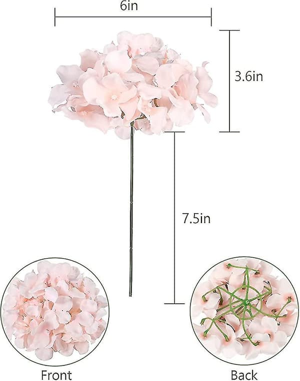 18 stk. Gave Hydrangea Kunstige Blomster Silke Hortensia Blomster