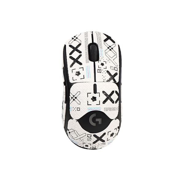 Sklisikker musegrepstape for Logitech GPW1 Hvit
