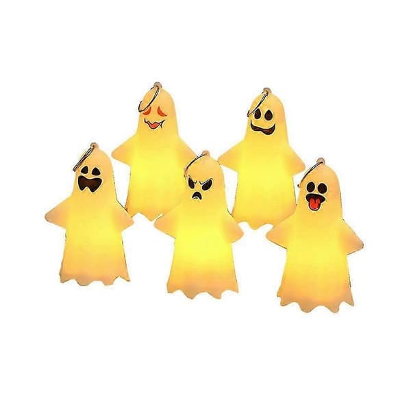 Halloween-dekorasjon Spøkelseslampe Skrivebordsdekorasjon Halloween-pynt Spøkelseslampe Pynt Dekor
