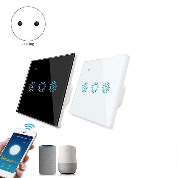 Tuya Smart Life LED Dæmperskifte WiFi Smart Lys Berøringskontakt Dæmpning Kompatibel til Hjem EU Stik
