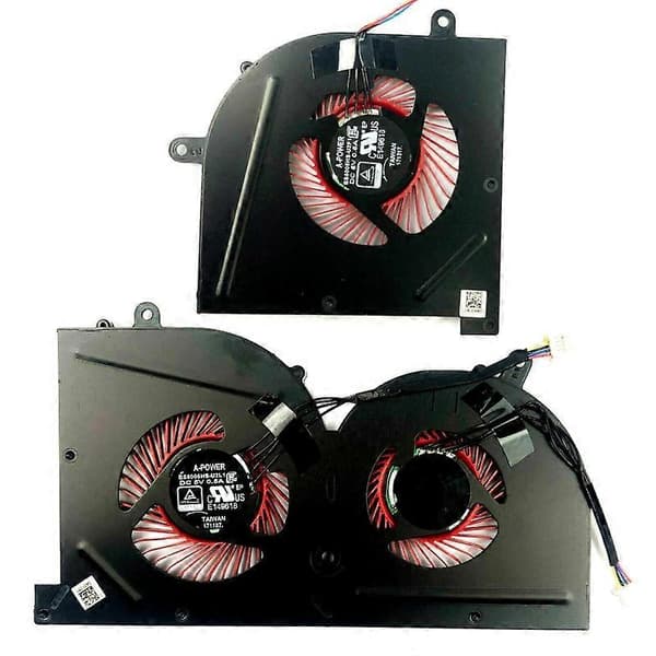 til MSI GS63 GS63VR GS73 GS73VR Laptop CPU Køleventilator 5V 4pin GPU Radiator