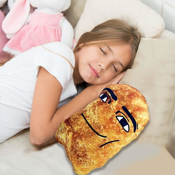 Plush Leksak Kycklingnugget Cartoon Plushie Fylld Docka Sov Kudde Hem Kontor Sovrum Dekoration Barn Vuxna Meme Fans Julgåva