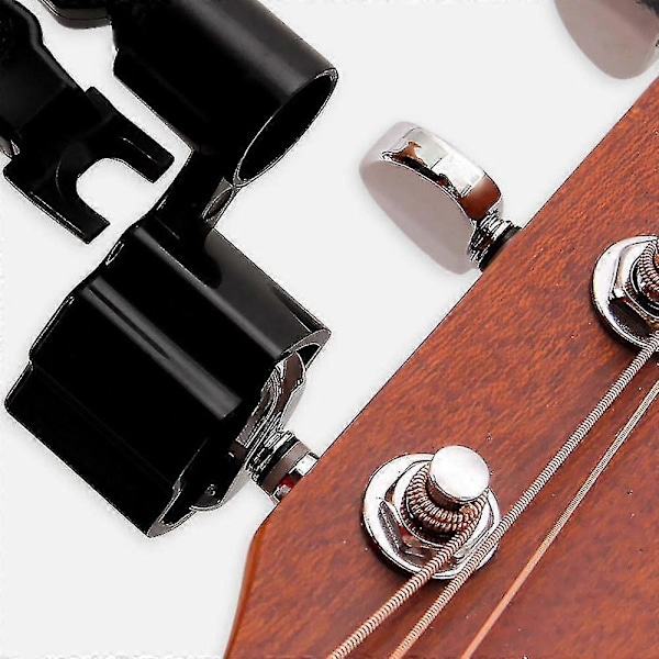 3-i-1 Gitarstrengvikler Streng/pinne-trekker/strengkuttertang Gitar Stemmeskrue Verktøy 1 stk - svart
