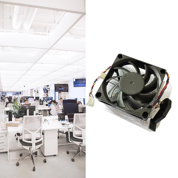 CPU Luftkøler CPU Radiator til AMD AM2 AM3 AM4 Køleblæser Stille CPU Blæser