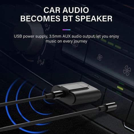 2-i-1 trådløs lydsender/-mottaker, USB-kompatibel Bluetooth 5.0-adapter