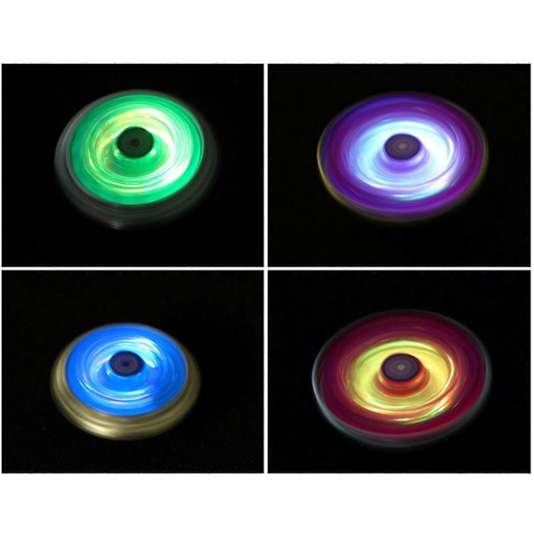 Luminous Gyro med Färgglada Ljus Strid Gyro med Draglinjal Launcher för Pojkar Flickor Interaktivt Spel