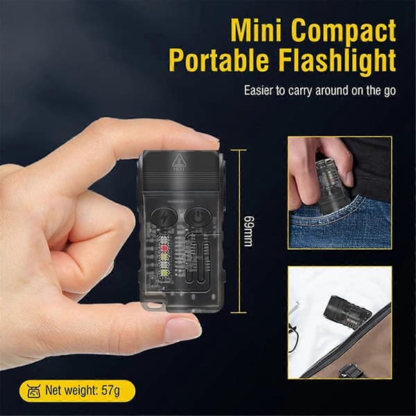 V20 Oppladbar LED-lommelykt Magnetisk Lanterna