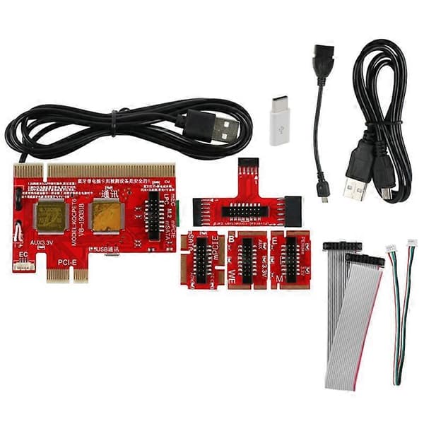 V8 Multifunktionel Laptop og Desktop PC Universal Post Diagnostisk Testkort Debug Support PCI, PCI-E, L