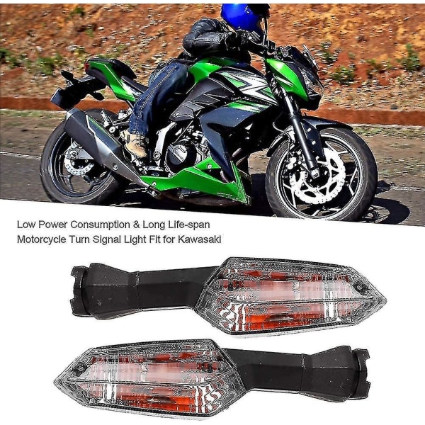 För Kawasaki Er6n 2016 Blinkers -- Motorcykel Blinkers Light, Motorcykel Led Blinkers Light Replacement Z250 Z750 Z750r Z800 Z900 Z1000
