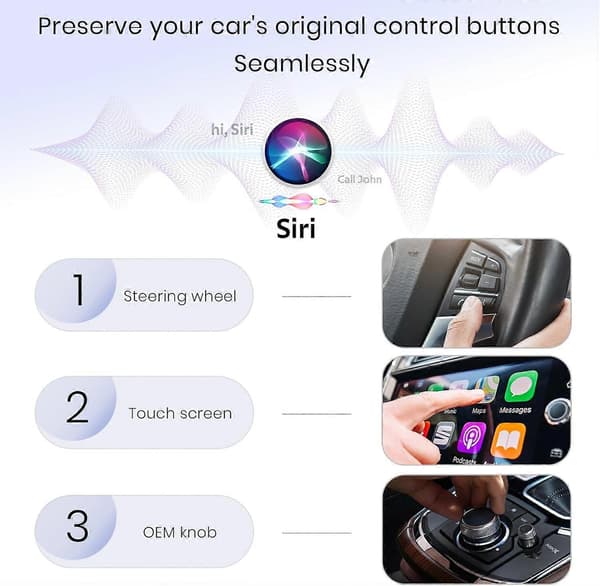 Trådløs Carplay-adapter til iPhone, Apple Carplay konverterer adapter, kablet til trådløs, mini størrelse