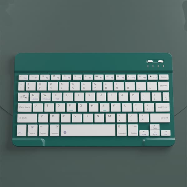 Wireless Bluetooth Keyboard - 10-inch Rechargeable - Dark Green