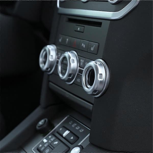 5 st Krom Volym & Luftkonditioneringsvred Trim för 4 LR4 Range Sport