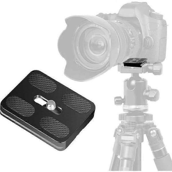 Metal PU-50 Universal Quick Release Plade Passer til Standard Tripod Kuglehoved (PU50 III) Sort