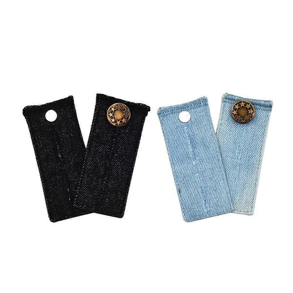 Midjeförlängare / Knäppförlängare för Jeans - 4-pack 83x35mm