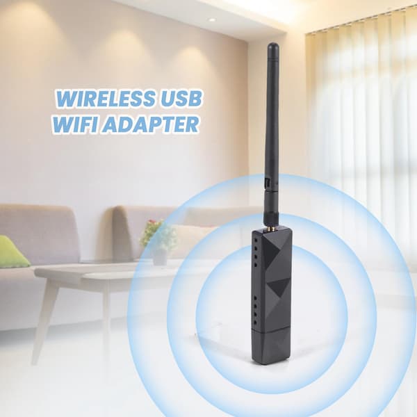 AR9271 802.11N 150Mbps Trådløs USB WiFi Adapter + 6DBi WiFi Antenne Netværksadapter til Windows 7/