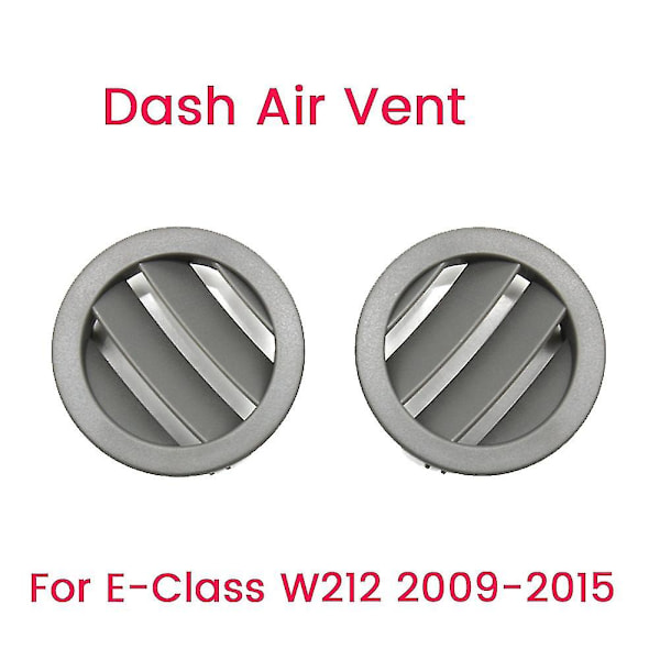 2 st Grå Vänster Höger Sida Instrumentbräda Luftutsläpp AC Ventilationsgaller Panel Skydd För E-klass W212 E300 2009-2015