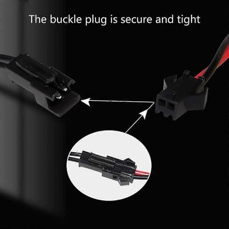 USB-ladekabel for 3,7V 500mAh batteri med LED-ladeindikator