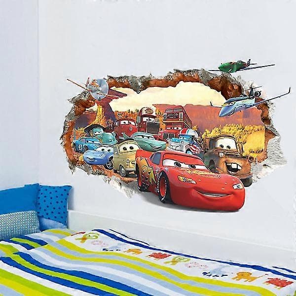 Dekal, dekorasjon for barnerom, veggdekaler, biler, Disney