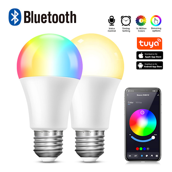 WIFI Bluetooth smartlampa RGB steglös dimning 220-240V