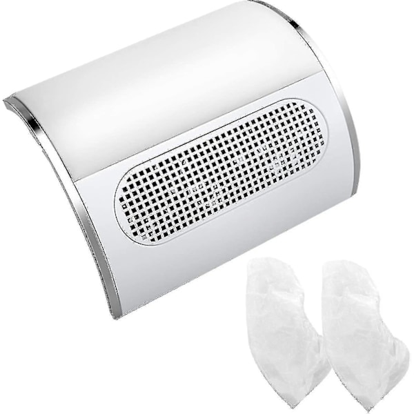 40W Professionell Manikyr Bordsdammsugare, Nagelstoftutsug Nageluppsamlare Rengöringsverktyg Nagelkonstmaskin Med 3 Fläktar Manikyr