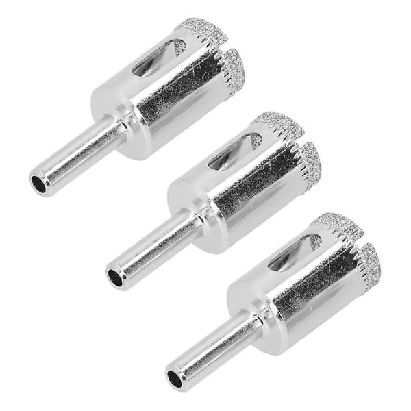 3-pak 20 mm glashulsåbner, holdbar diamanthulsav til glas, keramik/gulvfliser