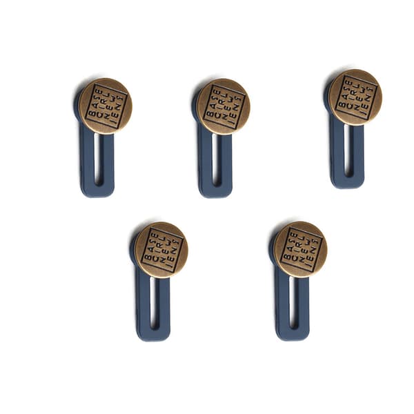 Justerbar midjeforlengelsesknapp for jeans