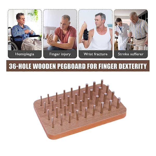 36-hulls treplater for fingerferdighet