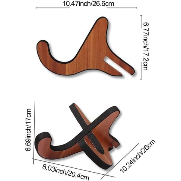 Ukulele stativ, guitar stativ, bærbart og foldbart træstativ til X-type musikinstrumenter