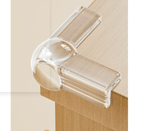 Clear L-shaped Corner Protectors with Airbag (4-pack)