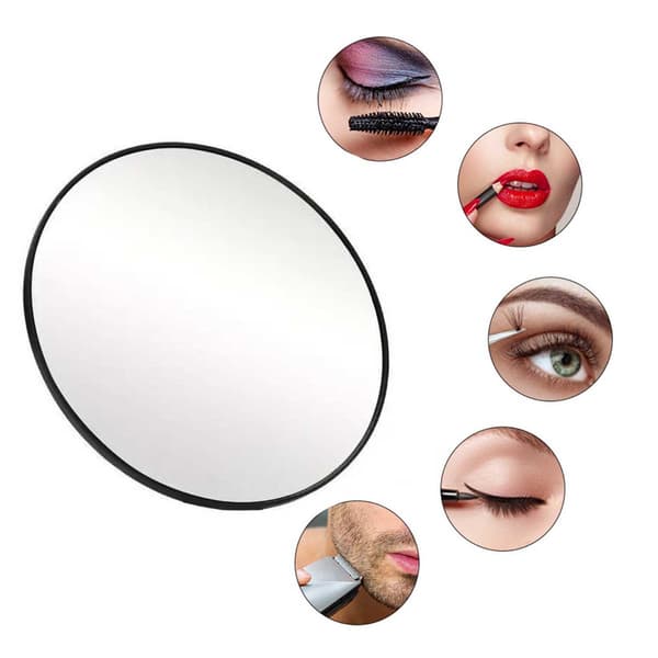 30x Magnifying Makeup Mirror - Black Suction Cup Portable Cosmetic Mirror