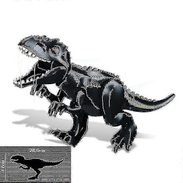 1 stk Jurassic Stor Dinosaur Byggeklodser T-rex Quetzalcoatlus Spinosaurus Actionfigurer Legetøj - FARVE: Baryonyx sort