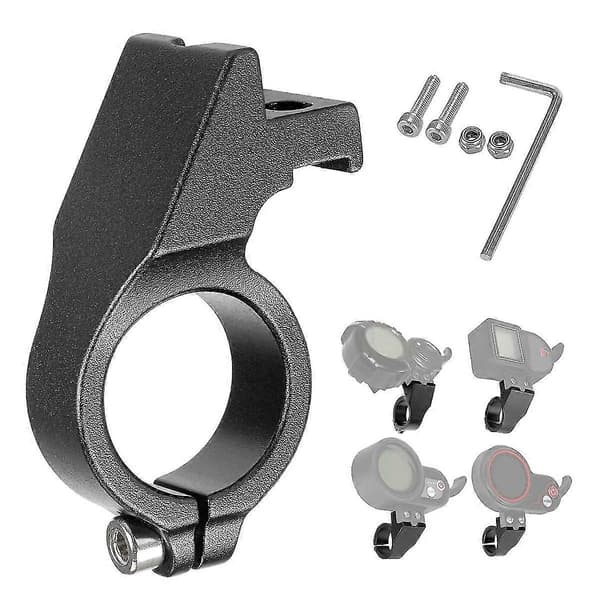 Elektrisk scooter display aluminium fastgørelsesbeslag til 22 mm diameter styr displaydele sort