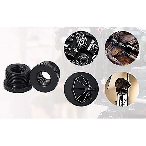 8 stk. Mikrofontråd Adapter Sæt 5/8 Hun til 3/8 Han og 3/8 Hun til 5/8 Han Skrue Adapter Tråd