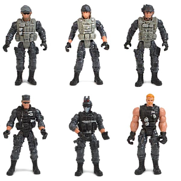 6 Stycken Special Forces Armé Män Figurer Leksak Armé Män Set för Barn Pojkar Present