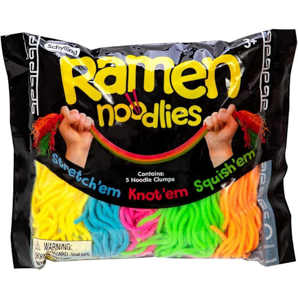 Ramen Noodlies - Fluorescerende Strækbare Noodle Elastiske Fidget Legetøj