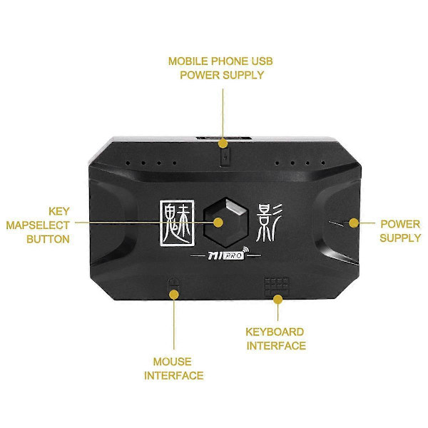 Plug and Play Gamepad PUBG Mobile Controller Spil Tastatur Mus Konverter Bluetooth 5.0 til Android Adapter til IOS