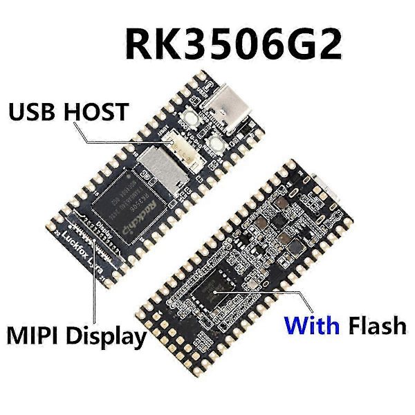 Luckfox Lyra B RK3506G2 Linux Udviklingskort - Ikke Loddet, Open-Source Platform til Innovative Projekter