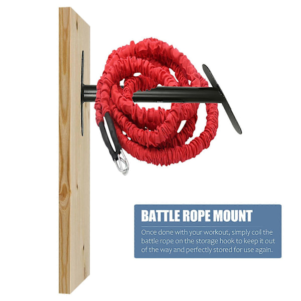 Fitness Battle Rope Opbevaringsstativ Vægmonteret Træningsrebs Opbevaringsholder