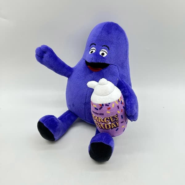 Billcos Grimace Shake Plush, 8,6 tum Grimace med en gul hatt Fylld figur docka leksaker samlarobjekt presenter Typ 5   -Sy