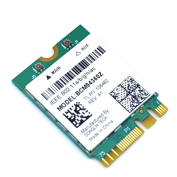 Dual Band 1200mbps Bcm94360ng Wifi-kortti macOS Hackintoshiin 802.11ac Bluetooth 4.0 Langaton Adapteri