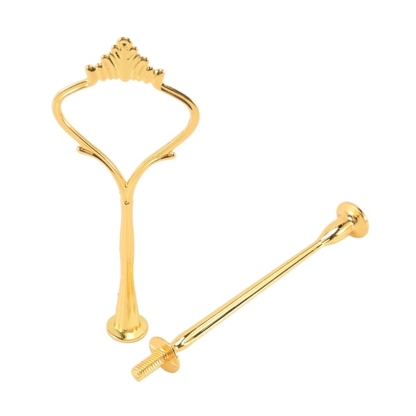 6 Sæt Bakke Hardware til Kage Stativ 3-lags Kage Stativ Montering Hardware Holder til Bryllup og Fest Serveringsbakke (Guld)