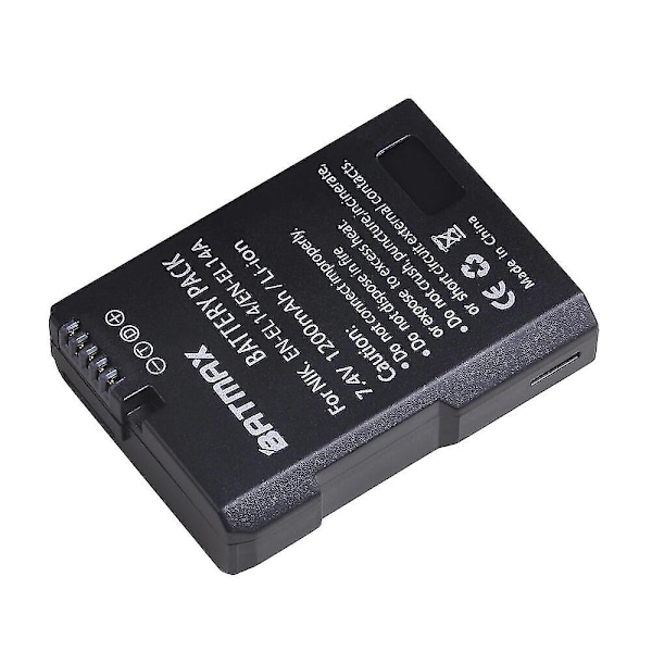 2x En-el14 En-el14a Enel14 En El14 El14a Batteri + LCD USB Dubbel Laddare Kompatibel Nikon D3100 D3200 D3300 D5100 D5200 D5300 P7000-FÄRG: 1 Batteri