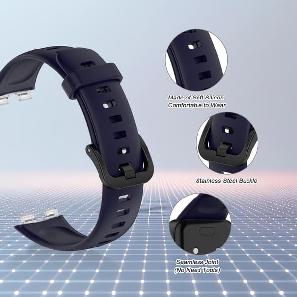Ranneke Huawei Band 8 silikoni sininen