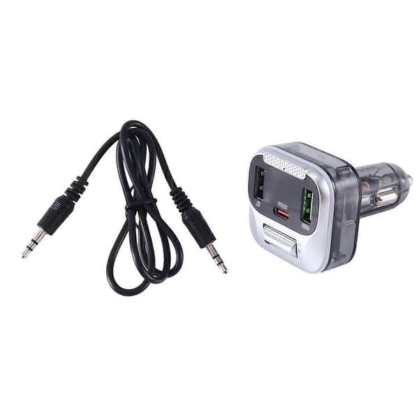 E75 Bil Bluetooth FM-sender USB Billader Biltilbehør Svart